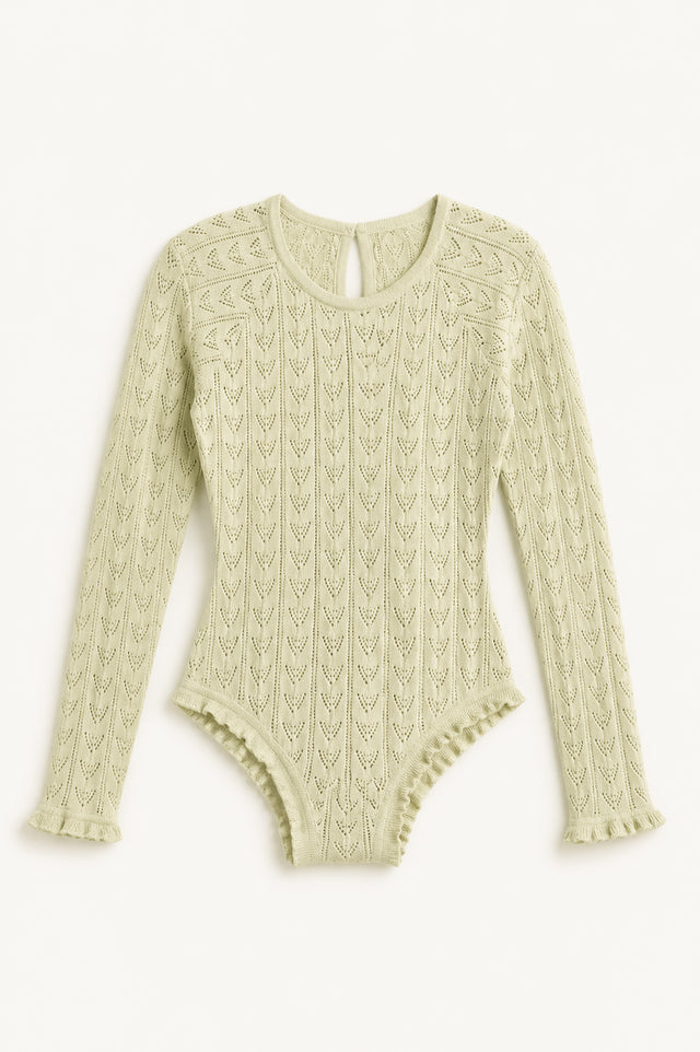 IMPURITY 05 - POINTELLE KNIT COTTON BODYSUIT
