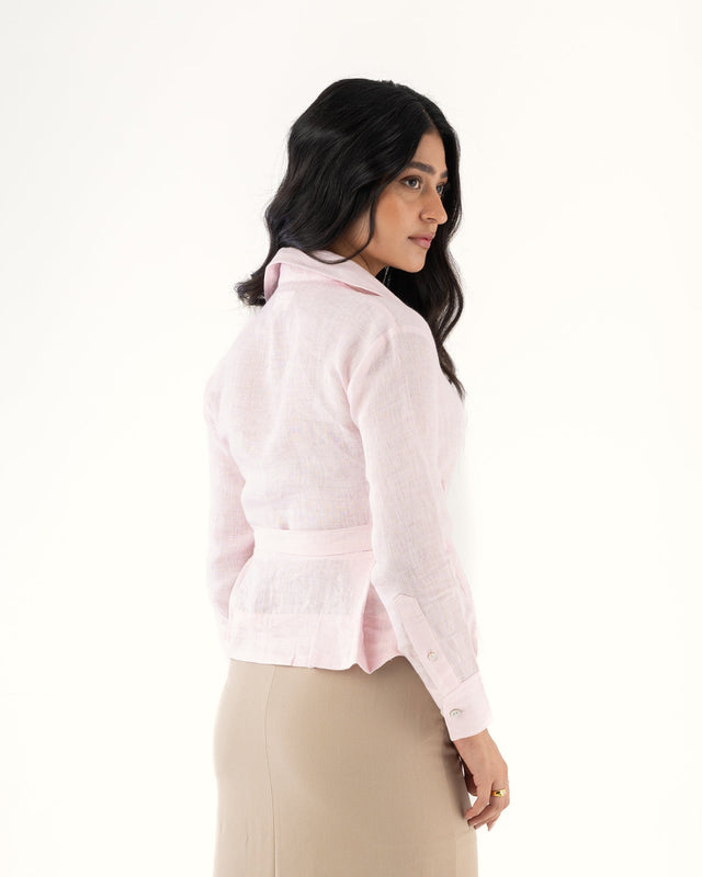 IMPURITY 07 - LINEN PEPLUM SHIRT