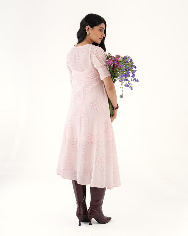 IMPURITY 11 - AHIMSA SILK BLOCK PRINTED SUN-DRESS