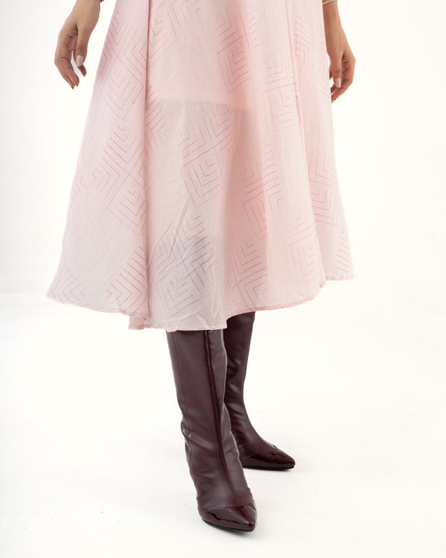 IMPURITY 11 - AHIMSA SILK BLOCK PRINTED SUN-DRESS