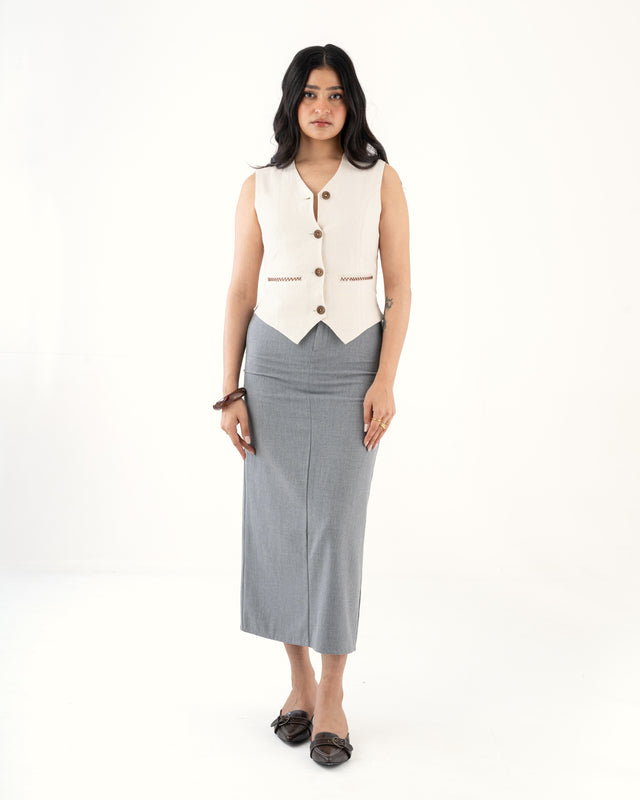 IMPURITY 12 - LINEN TAILORED WAIST COAT