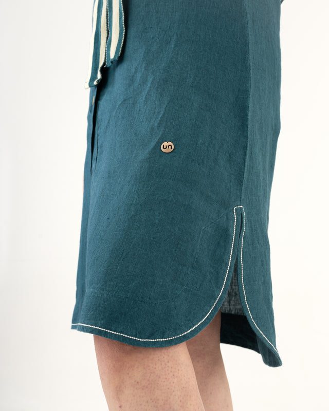 IMPURITY 19 - BARE LINEN RELAXED FIT SHIRT DRESS