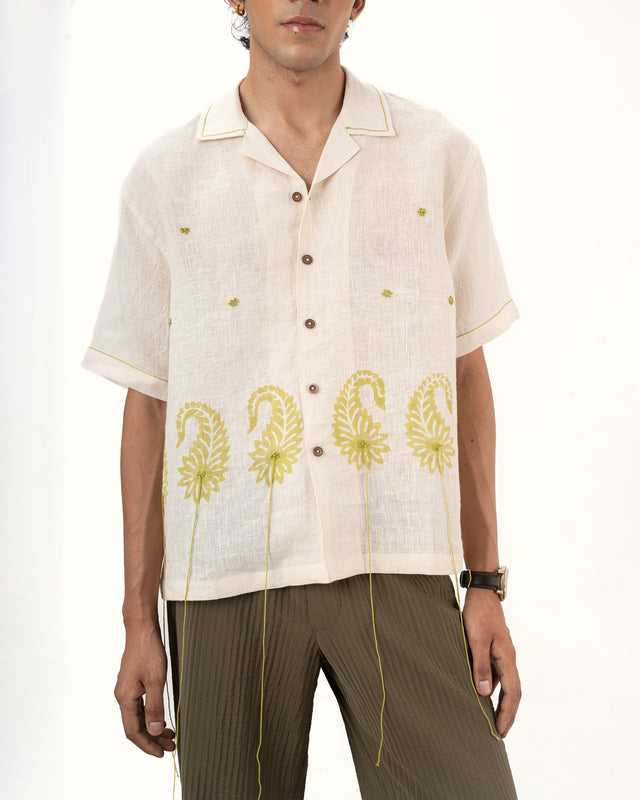 IMPURITY 06 - BLOCK PRINTED AMBI LINEN CAMP SHIRT