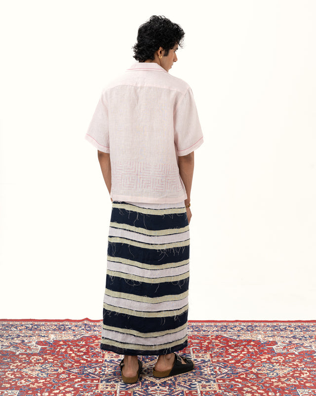 IMPURITY 20 - BLOCK PRINTED DABBA LINEN CAMP SHIRT