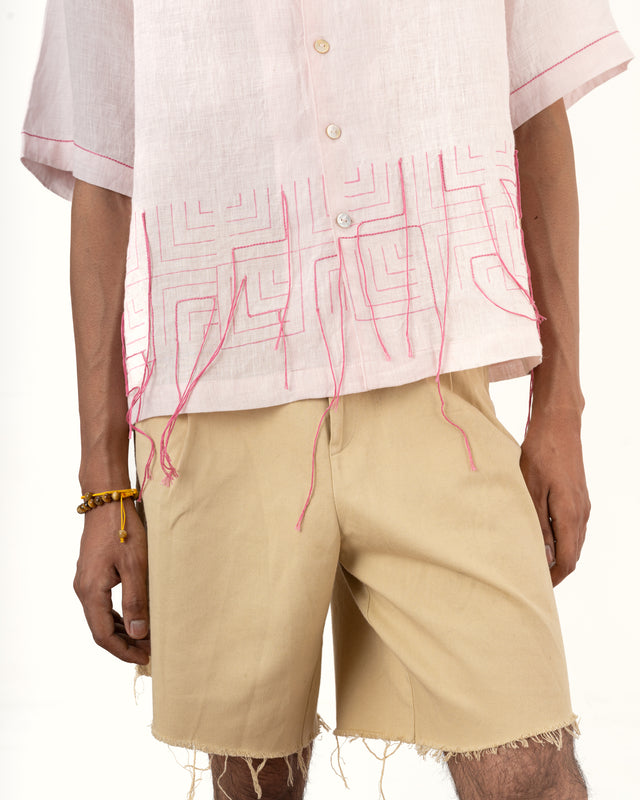 IMPURITY 20 - BLOCK PRINTED DABBA LINEN CAMP SHIRT
