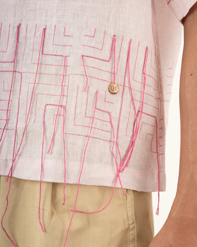IMPURITY 20 - BLOCK PRINTED DABBA LINEN CAMP SHIRT