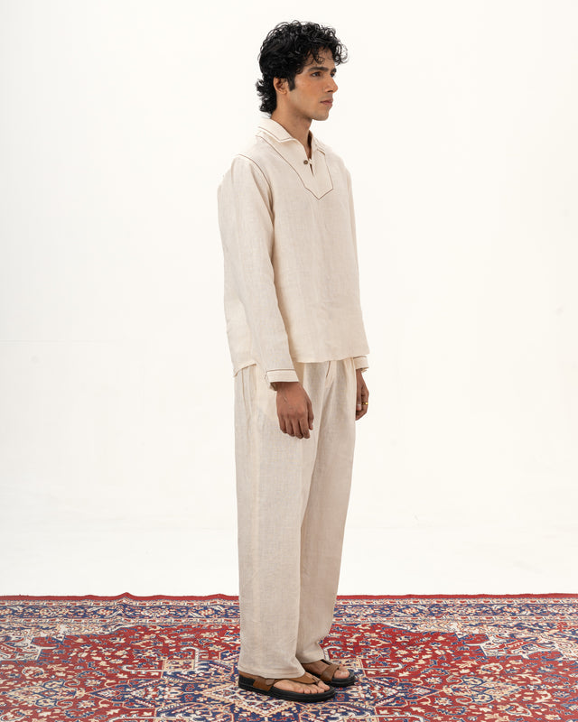 IMPURITY 10 - BARE LINEN RELAXED FIT SHURTA