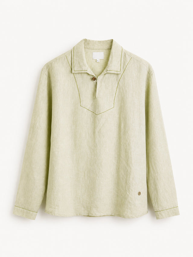 IMPURITY 10 - BARE LINEN RELAXED FIT SHURTA