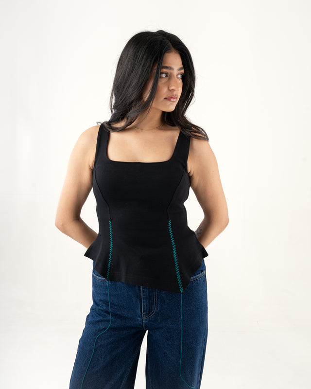 IMPURITY 14 - HAND EMBROIDERED ORGANIC COTTON TOP