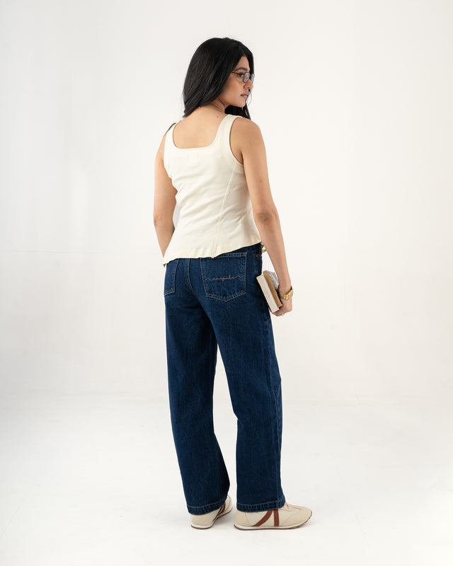 IMPURITY 14 - HAND  EMBROIDERED ORGANIC COTTON TOP