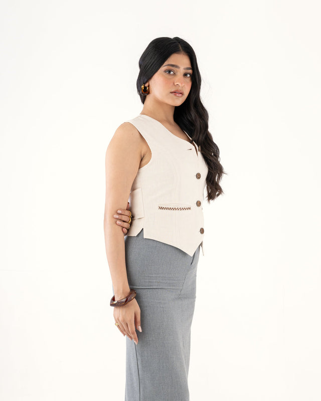 IMPURITY 12 - LINEN TAILORED WAIST COAT