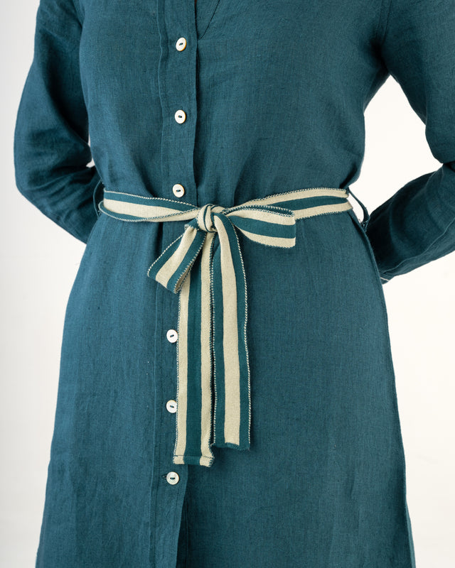 IMPURITY 19 - BARE LINEN RELAXED FIT SHIRT DRESS