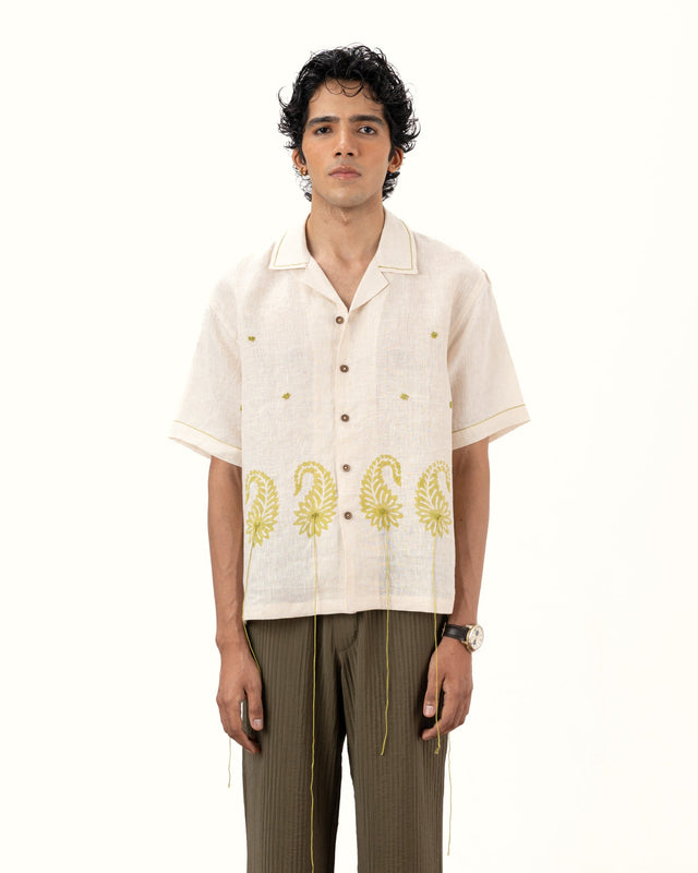 IMPURITY 06 - BLOCK PRINTED AMBI LINEN CAMP SHIRT