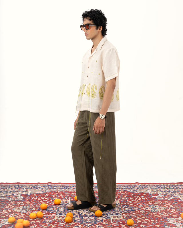 IMPURITY 06 - BLOCK PRINTED AMBI LINEN CAMP SHIRT