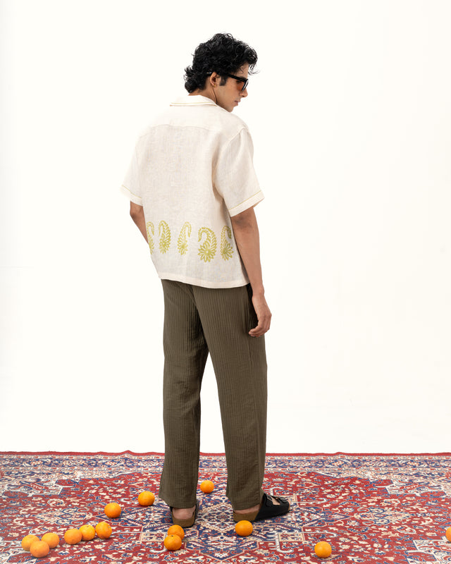 IMPURITY 06 - BLOCK PRINTED AMBI LINEN CAMP SHIRT