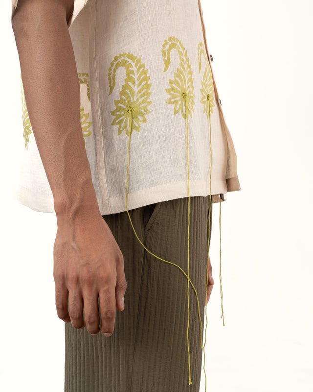IMPURITY 06 - BLOCK PRINTED AMBI LINEN CAMP SHIRT