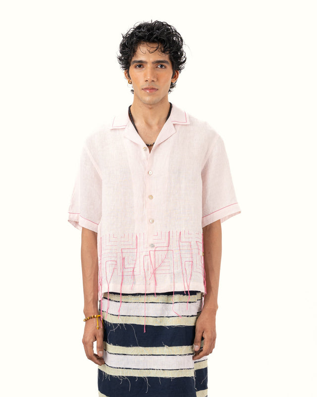 IMPURITY 20 - BLOCK PRINTED DABBA LINEN CAMP SHIRT