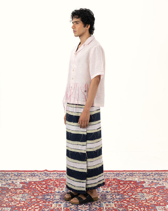 IMPURITY 20 - BLOCK PRINTED DABBA LINEN CAMP SHIRT