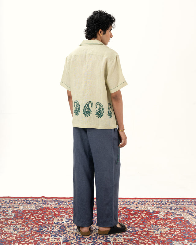 IMPURITY 06 - BLOCK PRINTED AMBI LINEN CAMP SHIRT