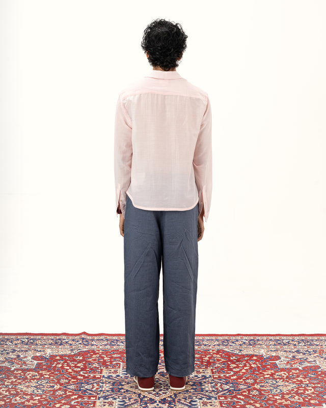 IMPURITY 09 - AHIMSA SILK HAND EMBROIDERED CAPRI COLLAR SHIRT