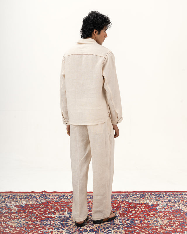 IMPURITY 10 - BARE LINEN RELAXED FIT SHURTA